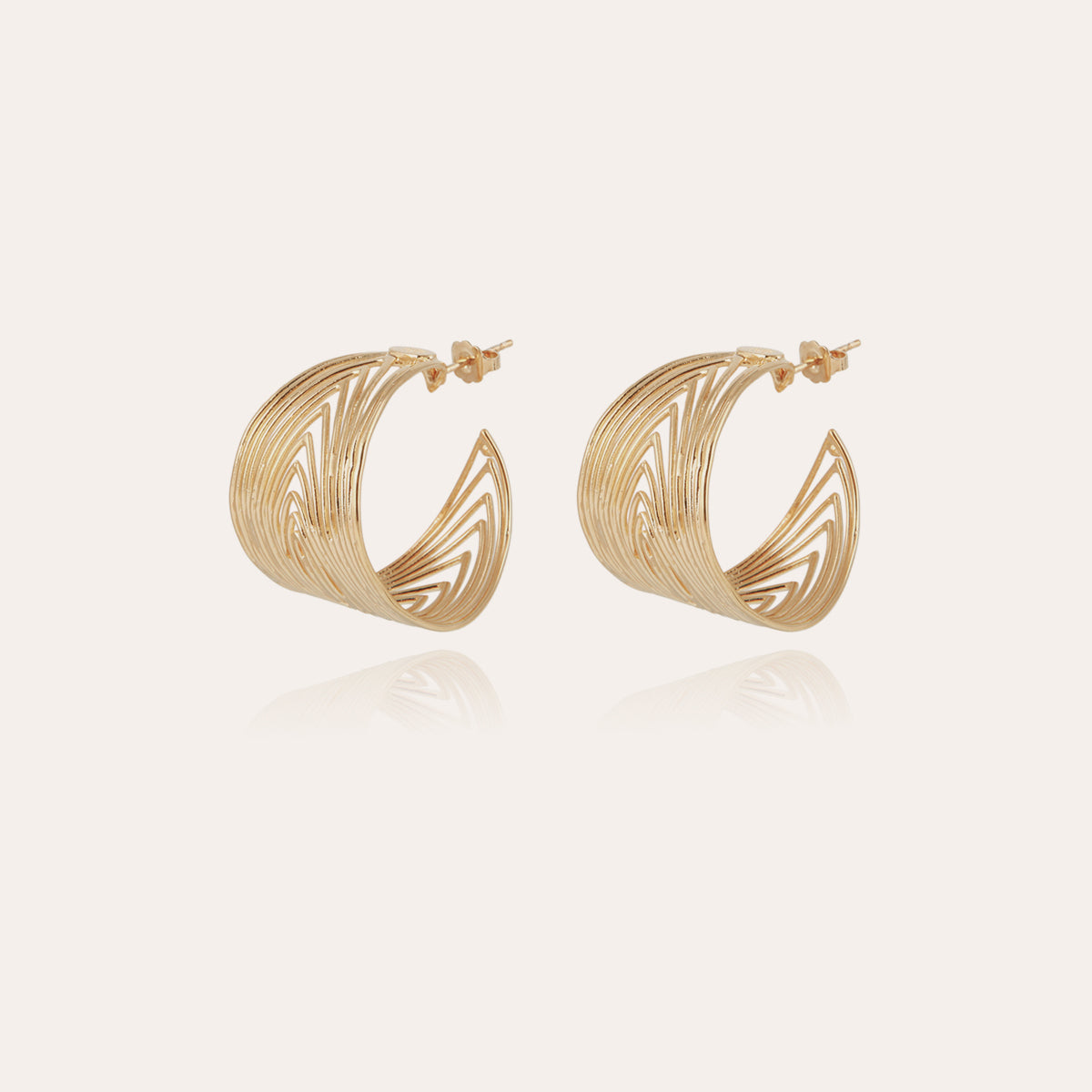 Bo Creole Wave earrings