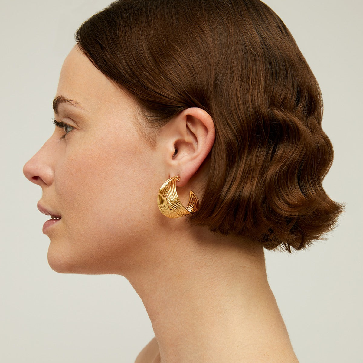 Bo Creole Wave earrings
