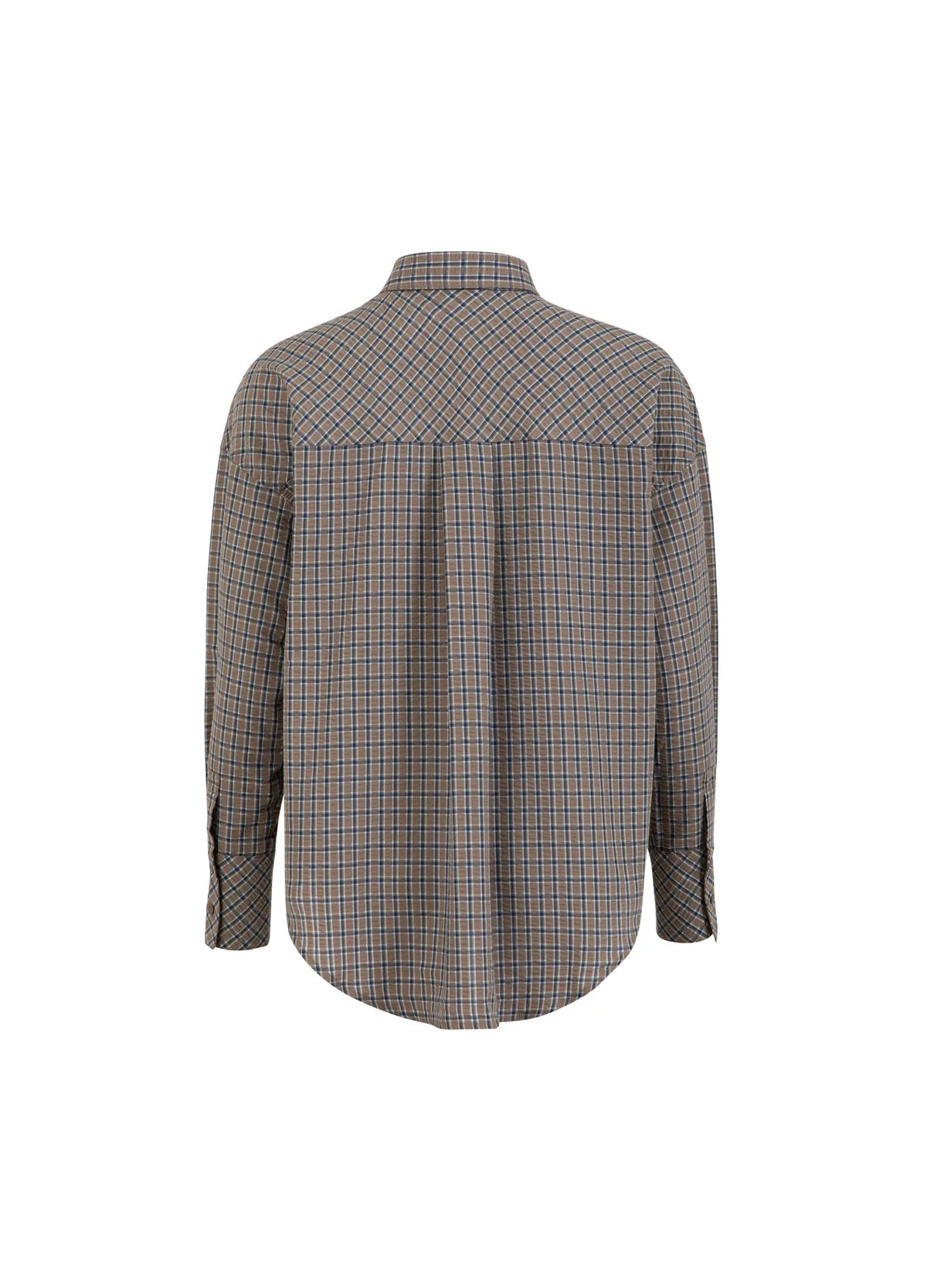Gemma Loose Shirt in Brown Check