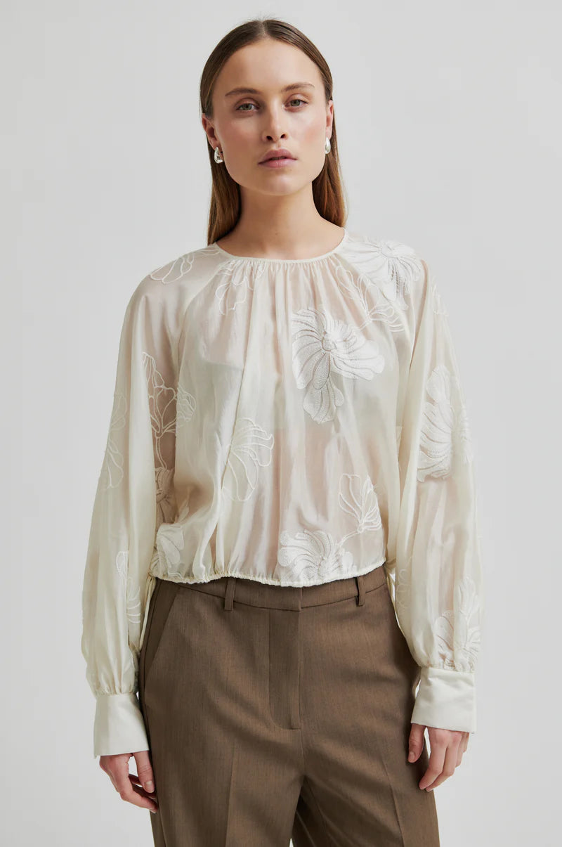 Veria Blouse Lyocell Blouse in Tofu