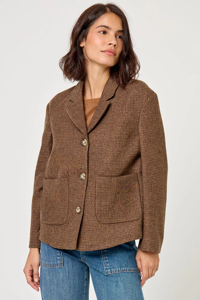 Vera Wool Blazer in Mushroom