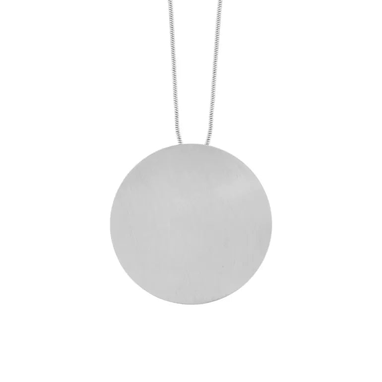 Dansk Theia Adjustable Mega Circle Necklace in Silver