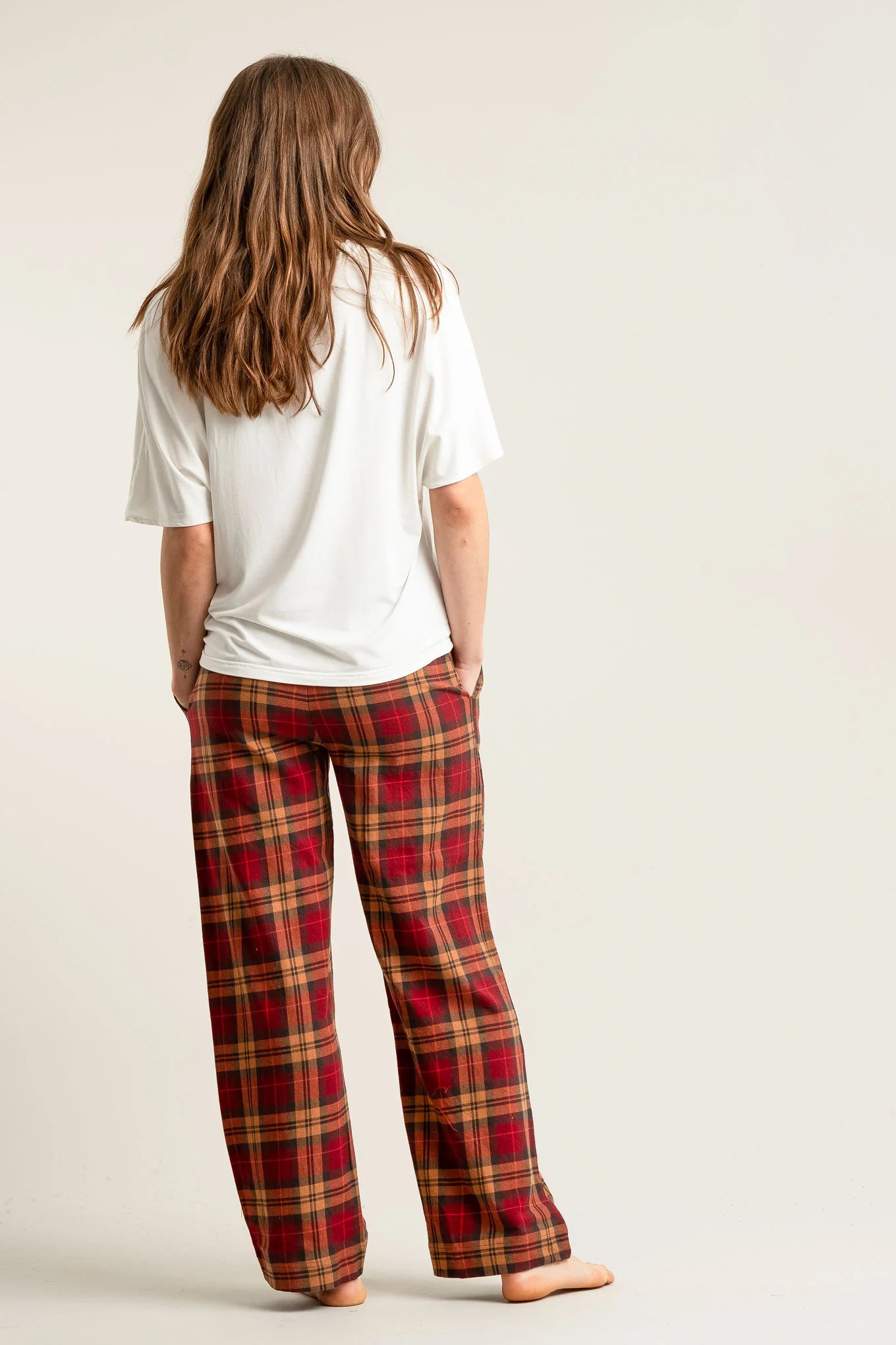 JimJam Organic Cotton Pyjama bottoms in Berry