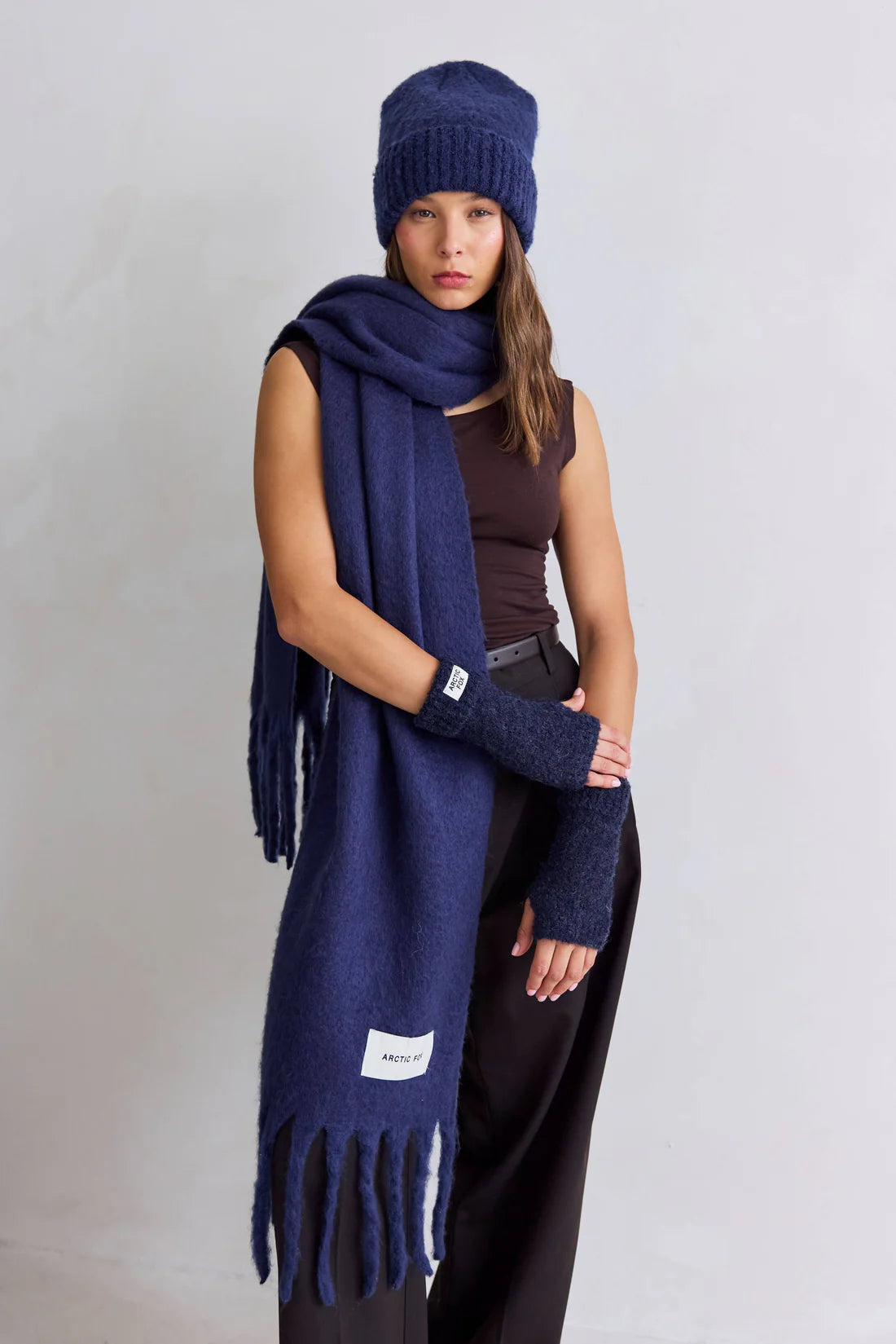 Reykjavik Recycled Beanie in Midnight Blue