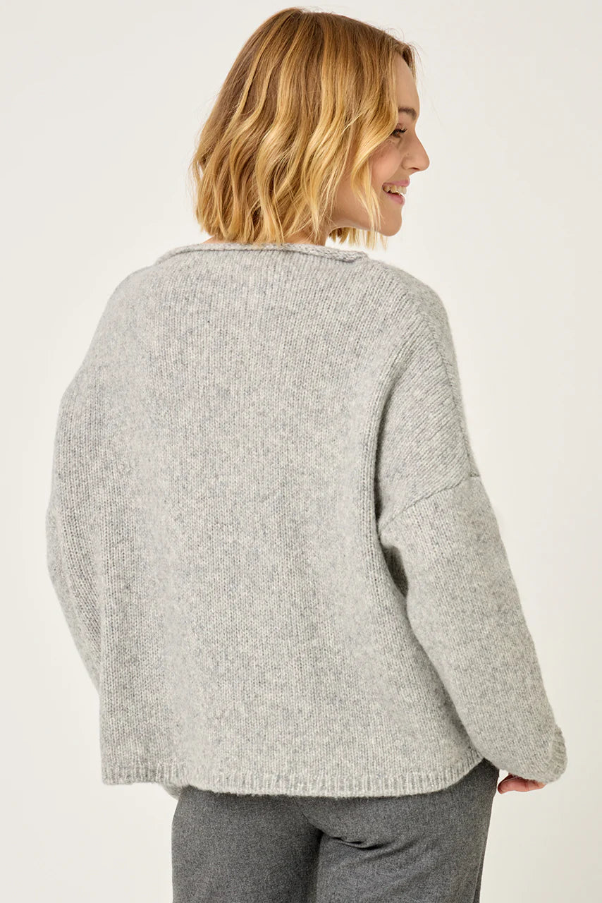 Crew neck Jumper in Grey