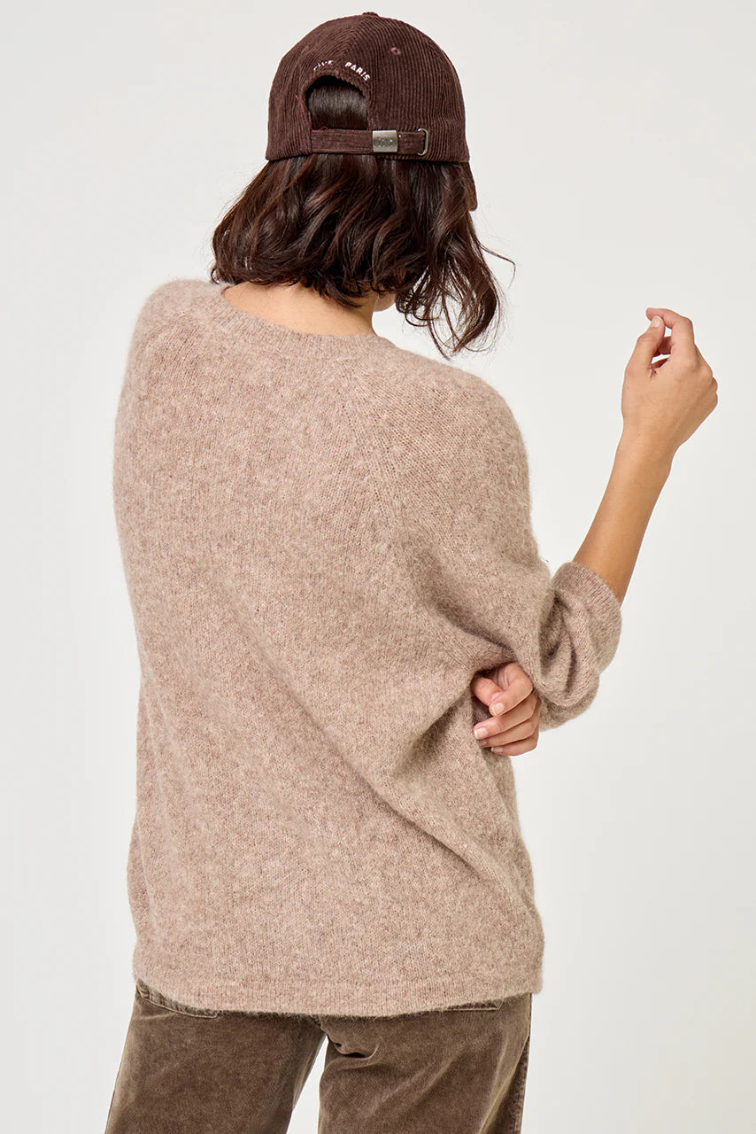 Short  Sleeved Jumper in Cappuccino