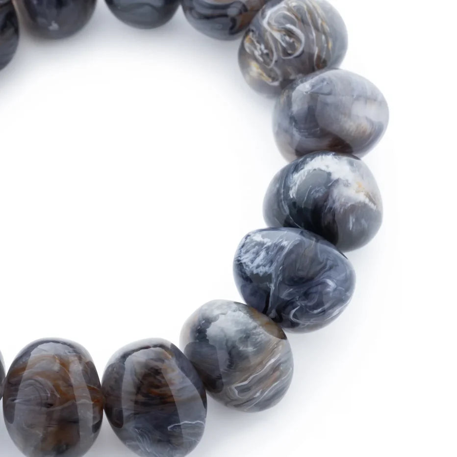 Vanessa Baroni Stone Flex Bracelet in Blue Jeans Marble