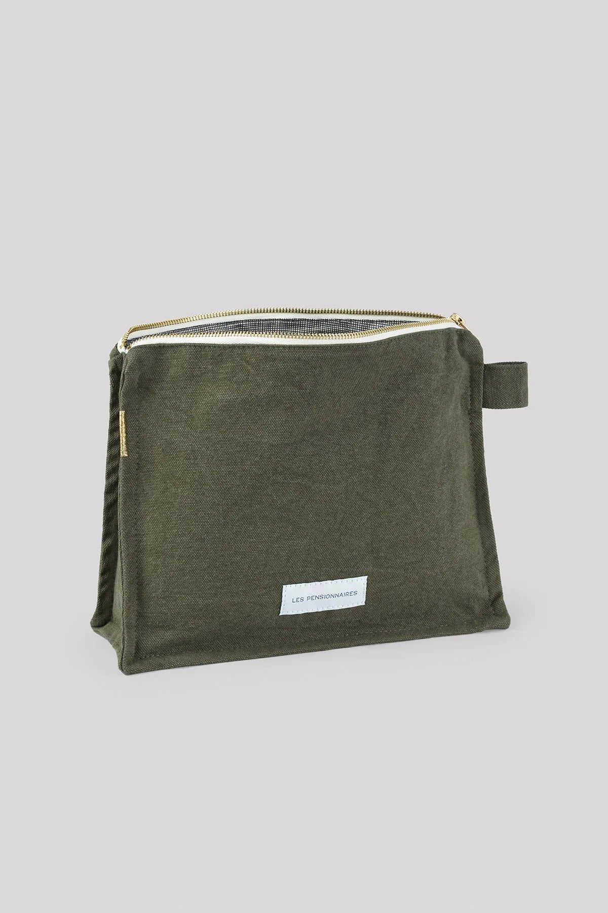 Washbag Organic Cotton in Caper Green