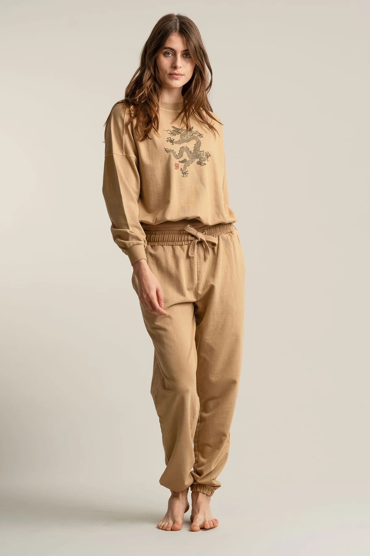 Evie Jogger in Croissant