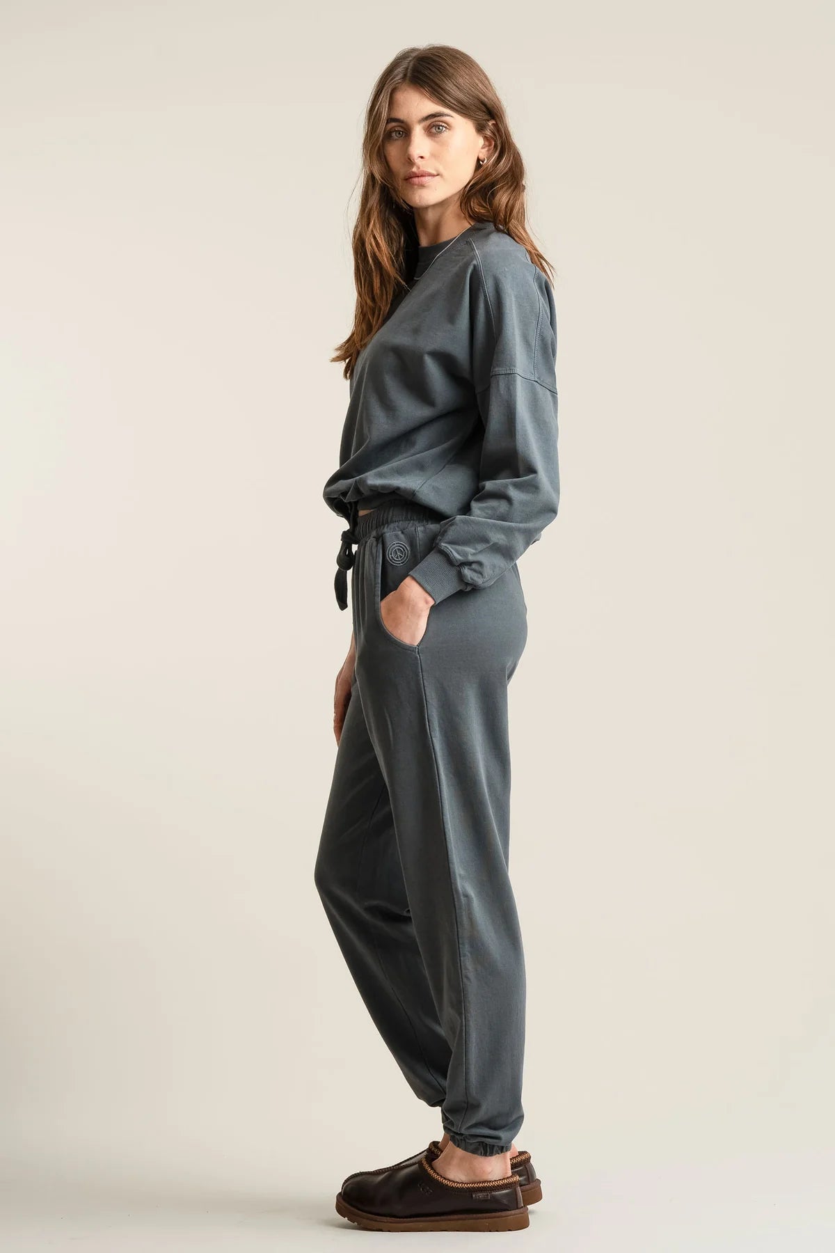 Evie Jogger in Washed Black