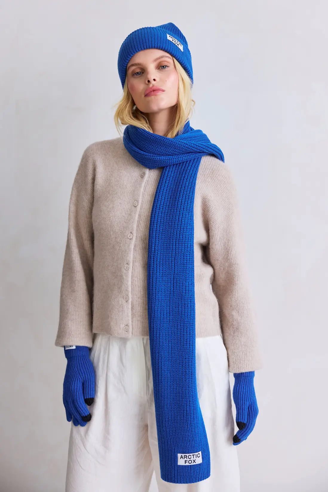 Recycled Bottle Gloves in Ocean Blue