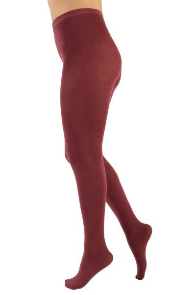 Cette Cashmere & Viscose 150 Denier Tights in Cardinal Red