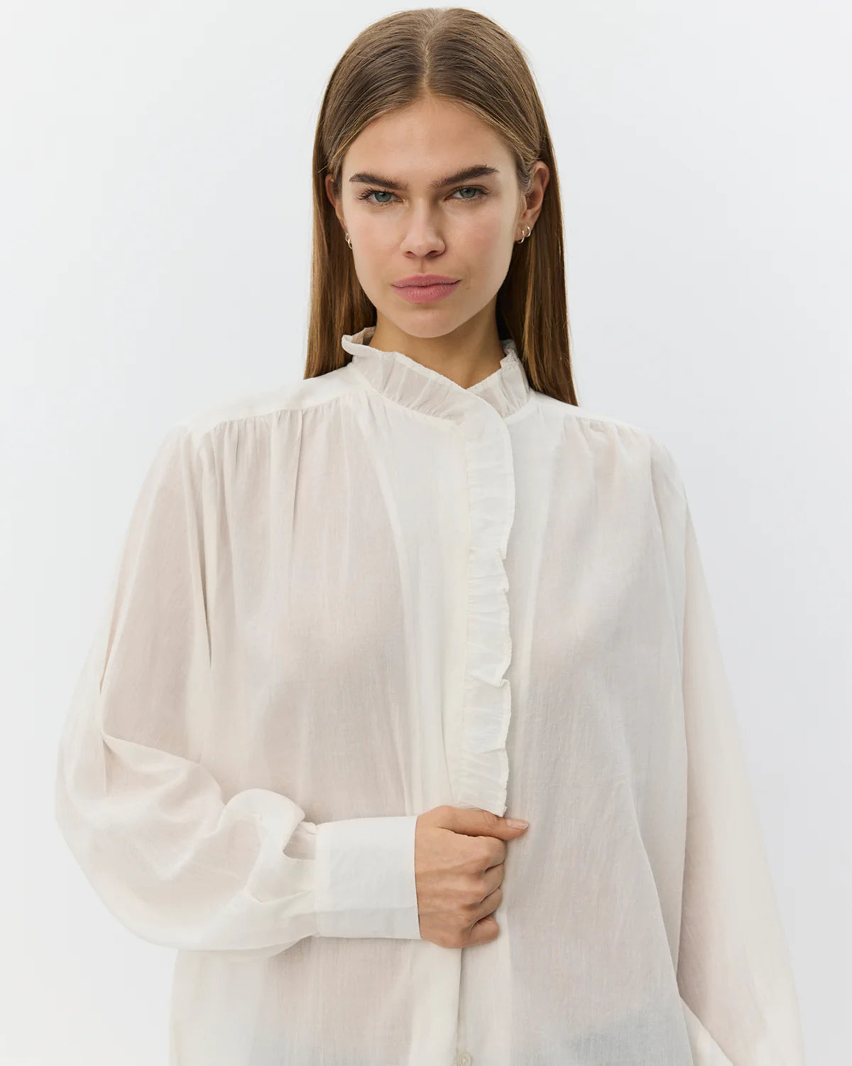 100% Cotton Edna Shirt Off White
