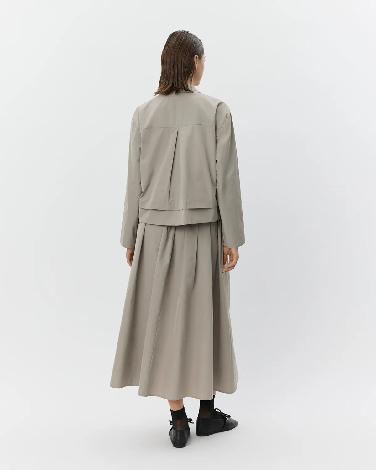 Gem Short Jacket Dusty Green