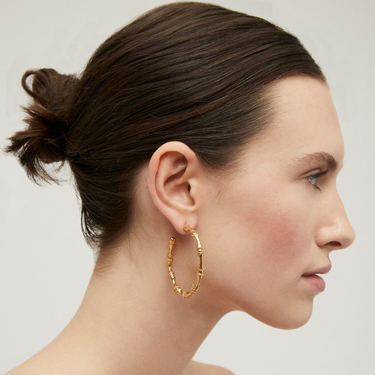 Bambou Biss hoop earrings