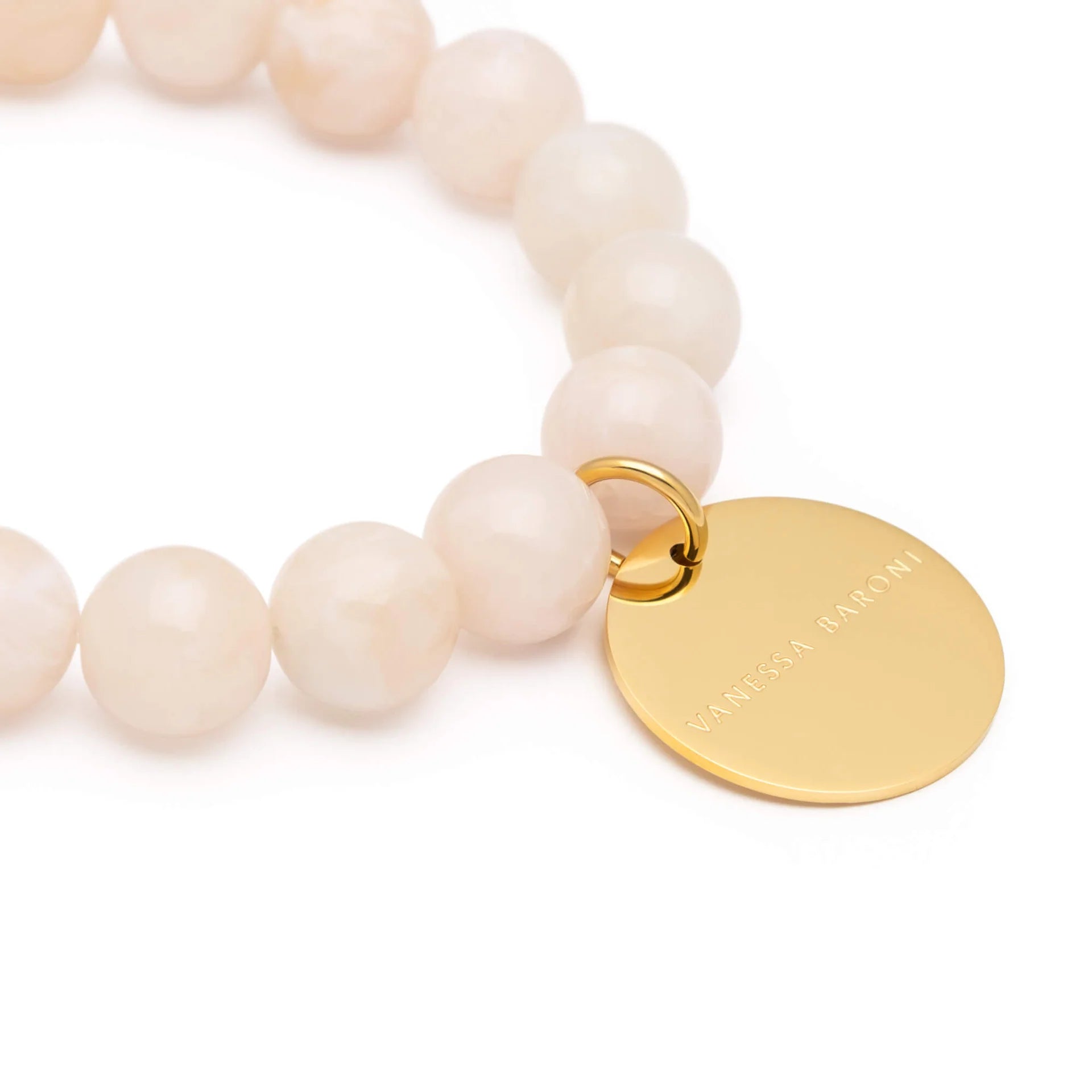 Mini Beads Flex Bracelet in Latte Marble
