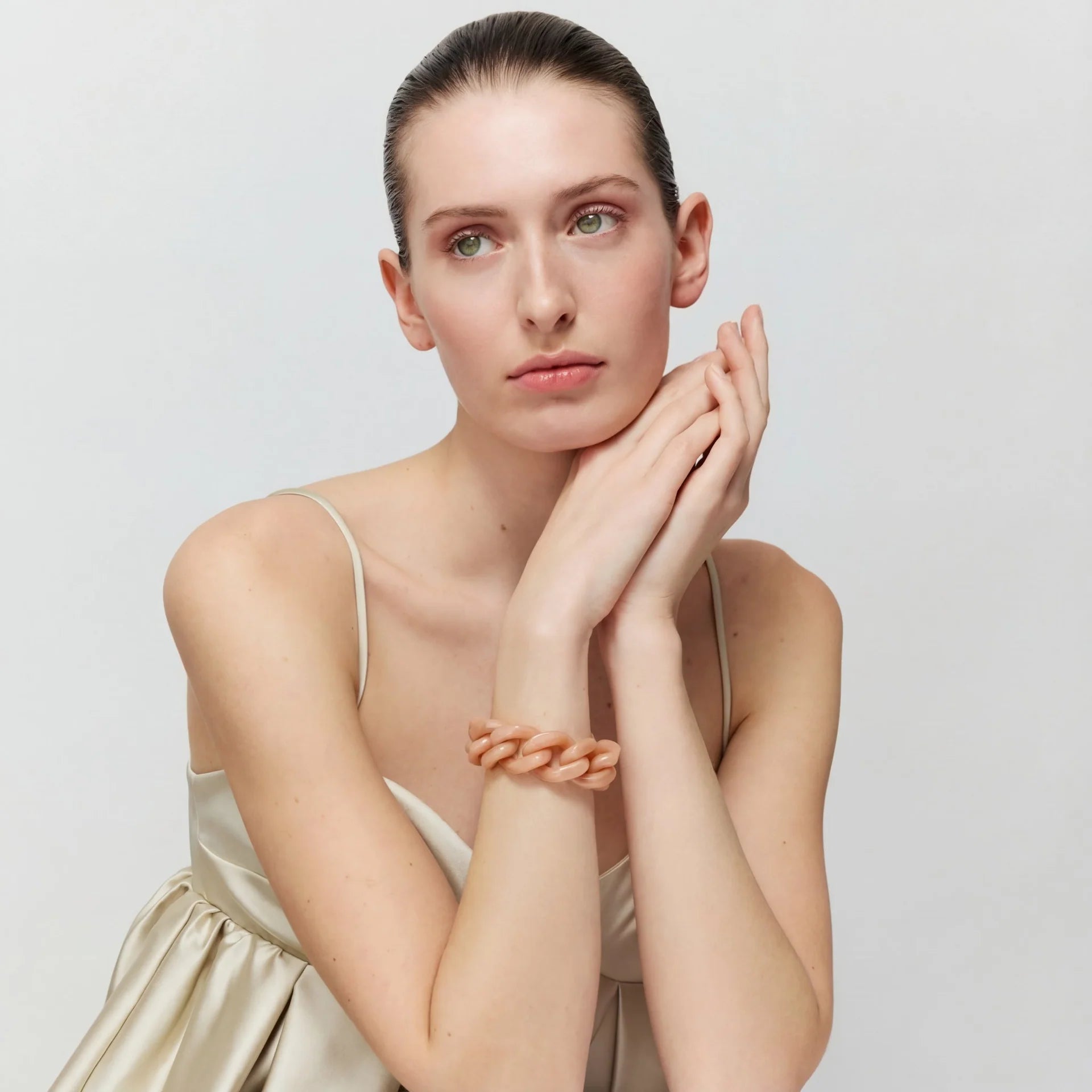 Great Chain Bracelet in Blush Marble