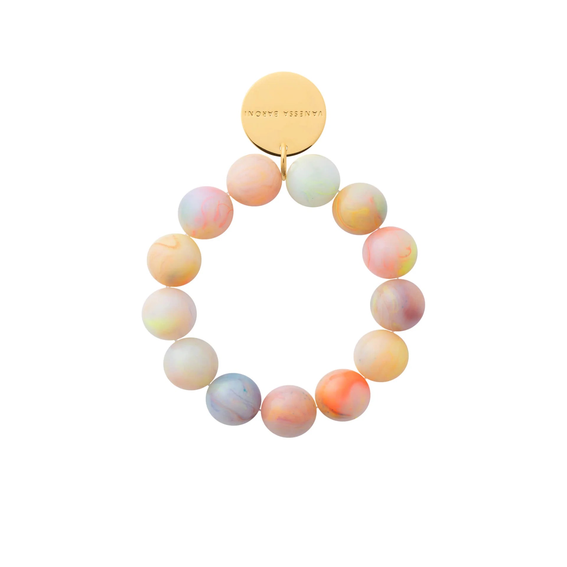 Mini Beads Flex Bracelet in Neon Rainbow