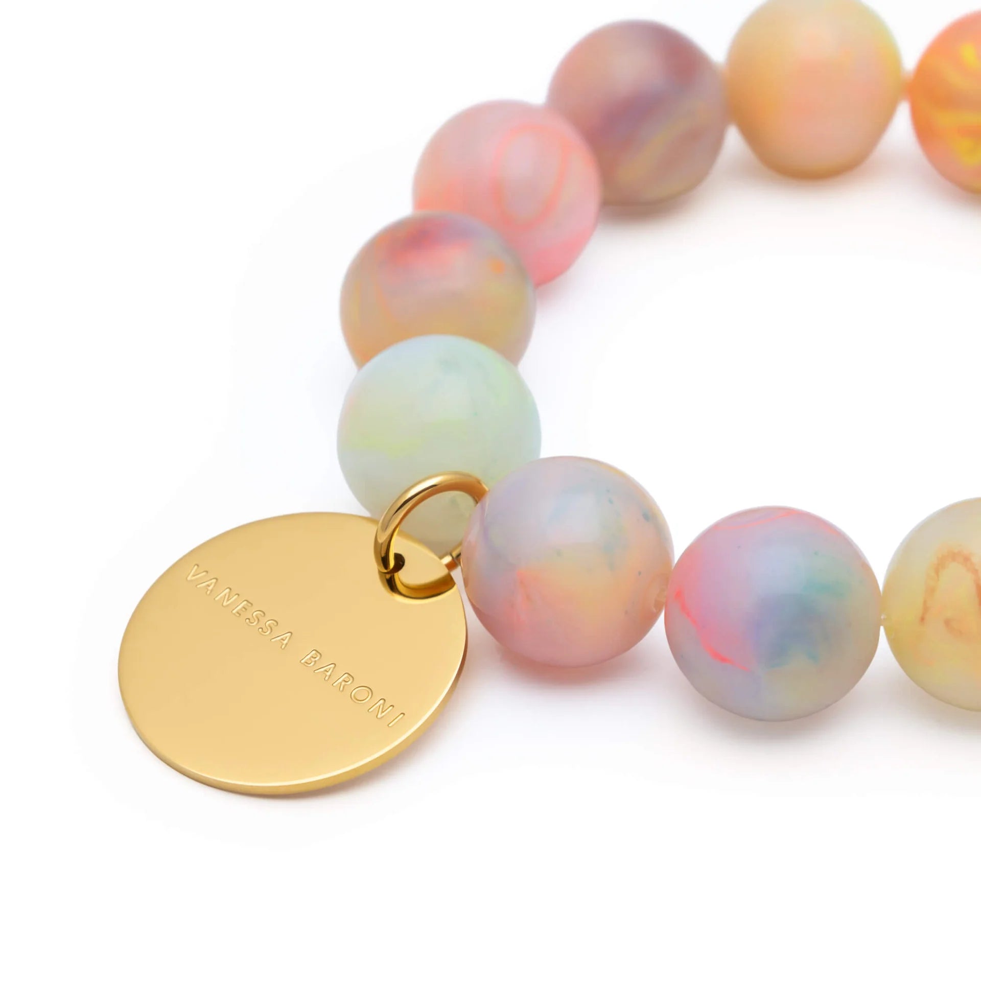 Mini Beads Flex Bracelet in Neon Rainbow
