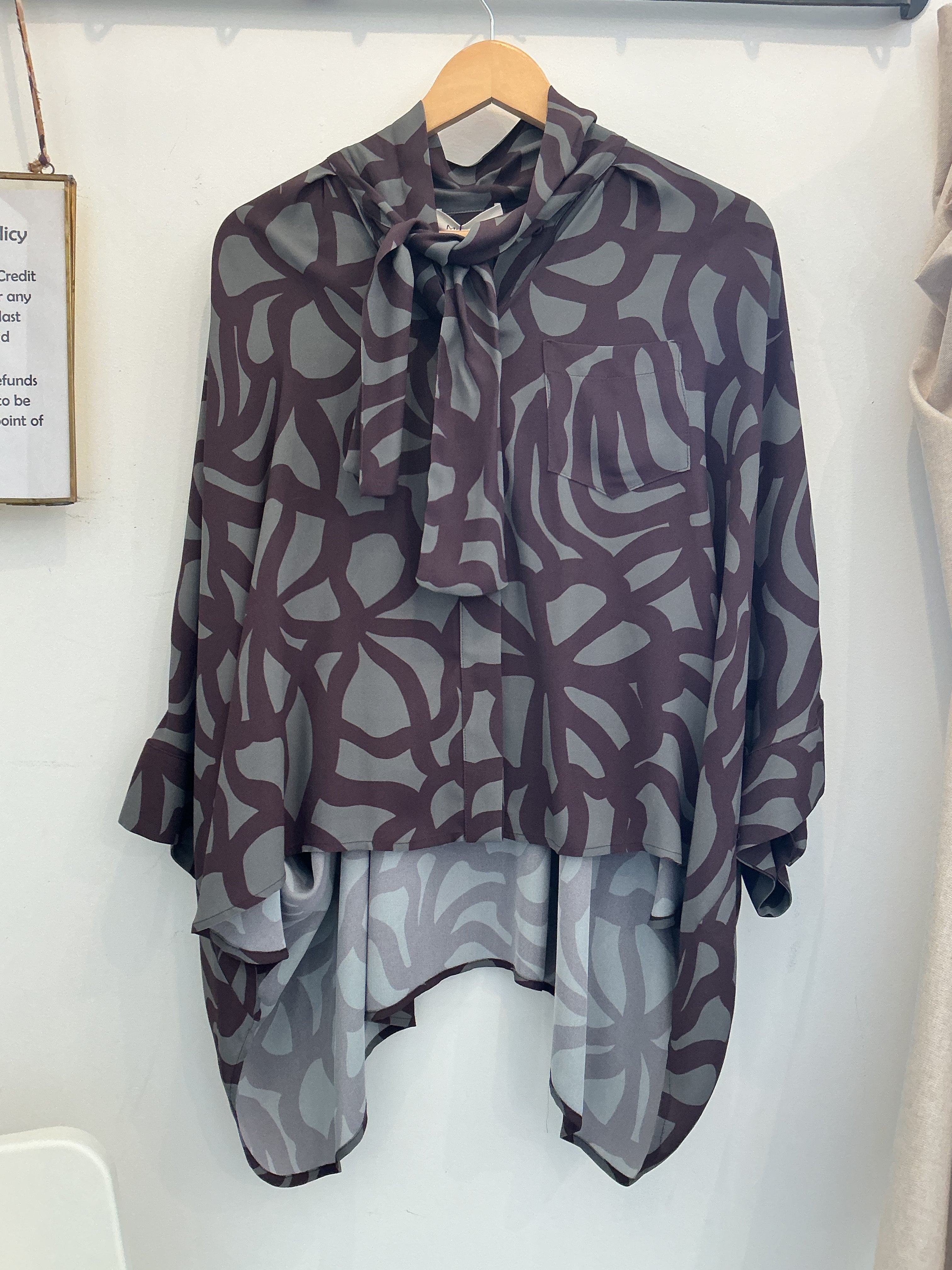 Camicia in grey and purple