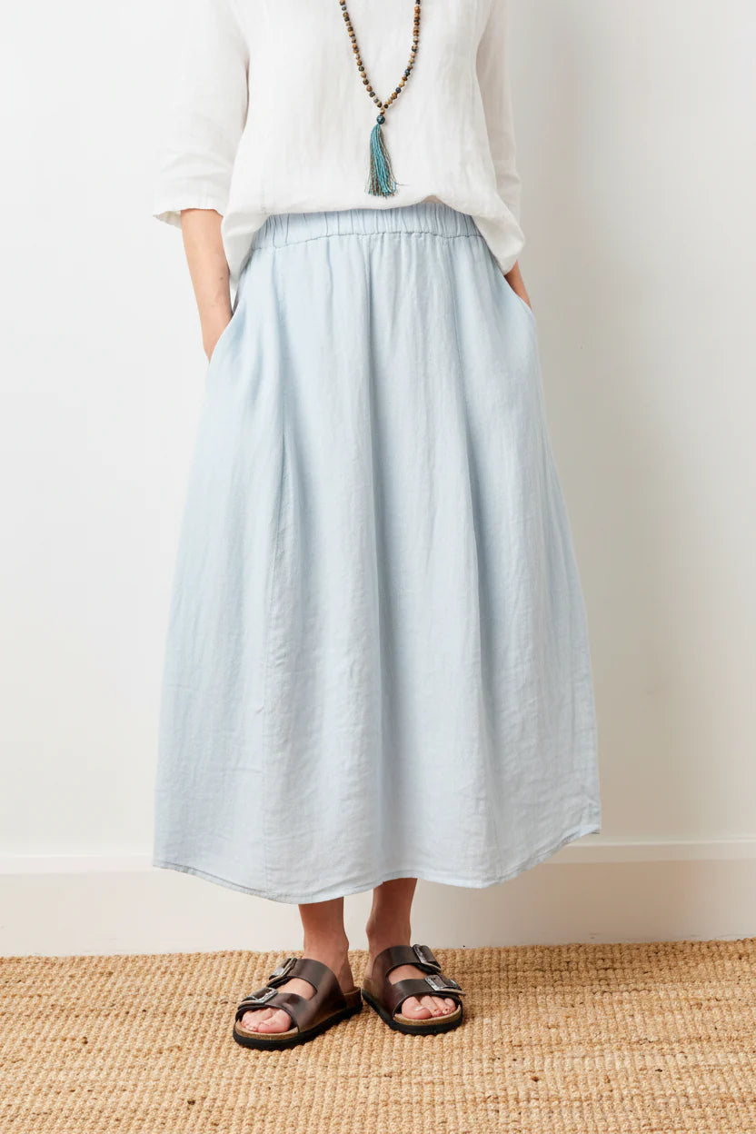 100% Linen Solene Bubble Shaped Skirt