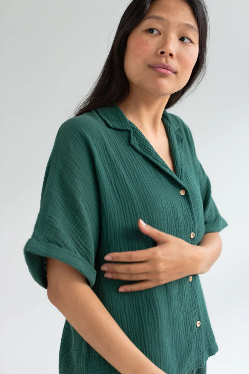 Zuqar — Dark Green Shirt 100% Organic Cotton