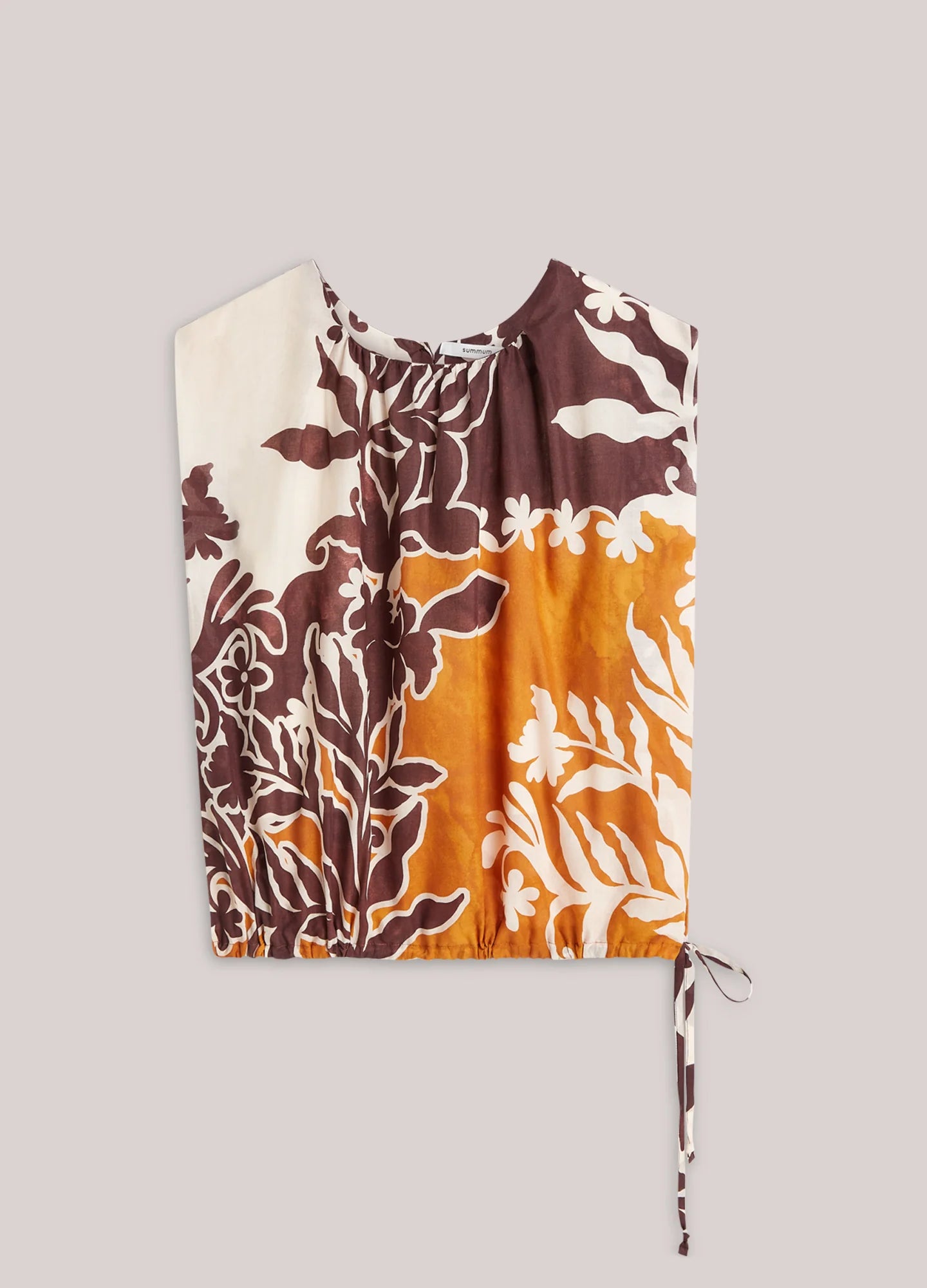 100% Cotton Reversible Sleeveless Top in Large Floral Print