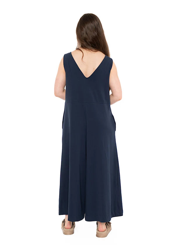 Mama B Black Wide Leg Overall