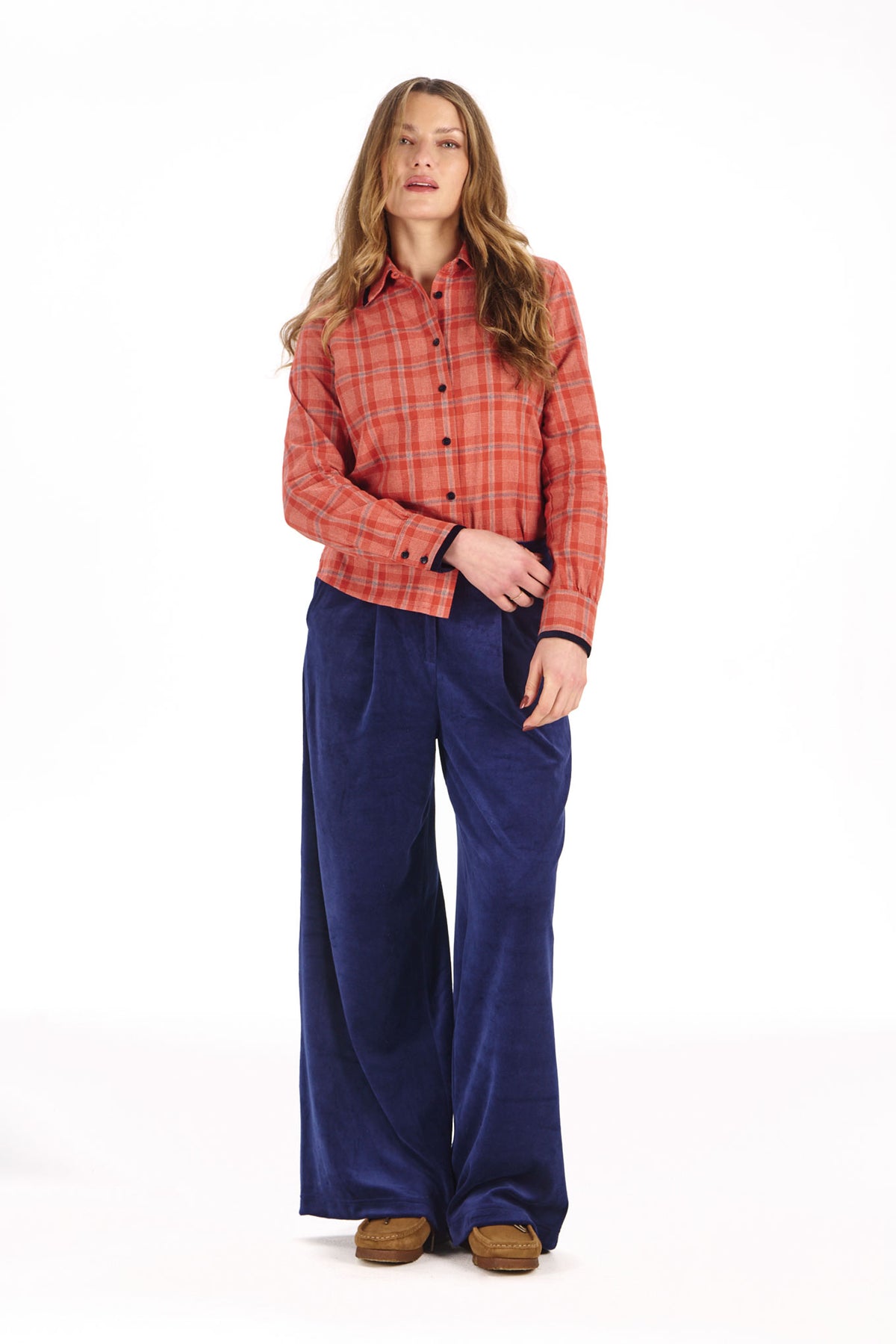 Kenji Shirt in Red Check