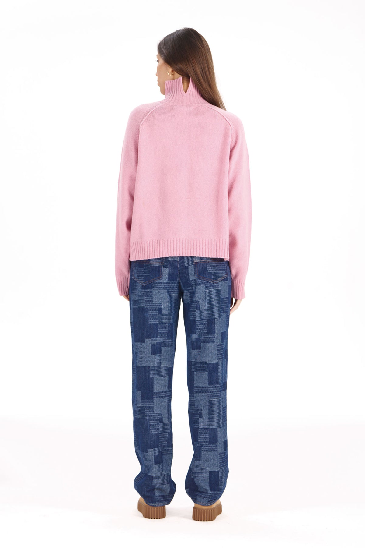 100% Merino Millie Jumper in Pink
