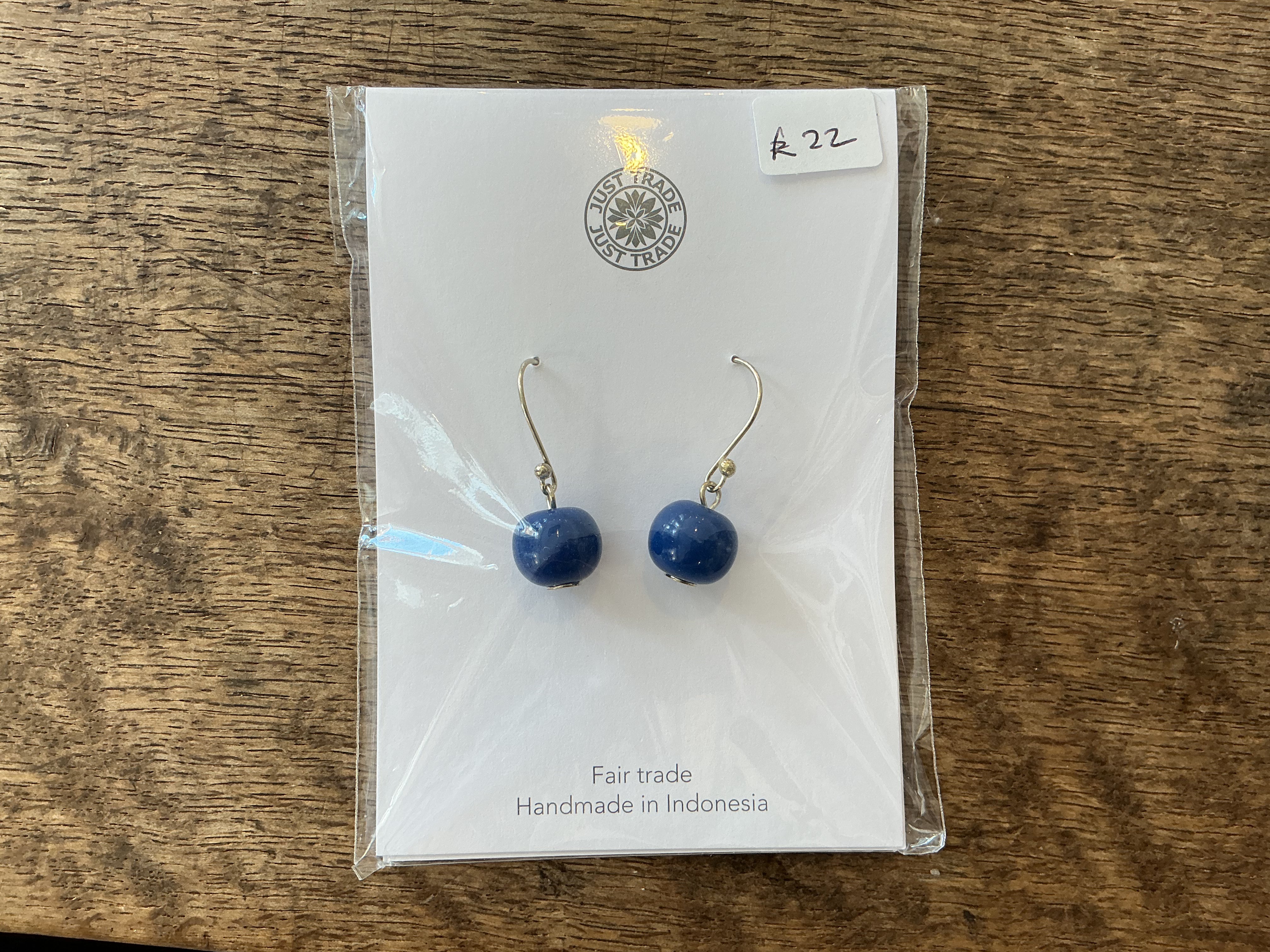 Botanical Earrings in Cornflower