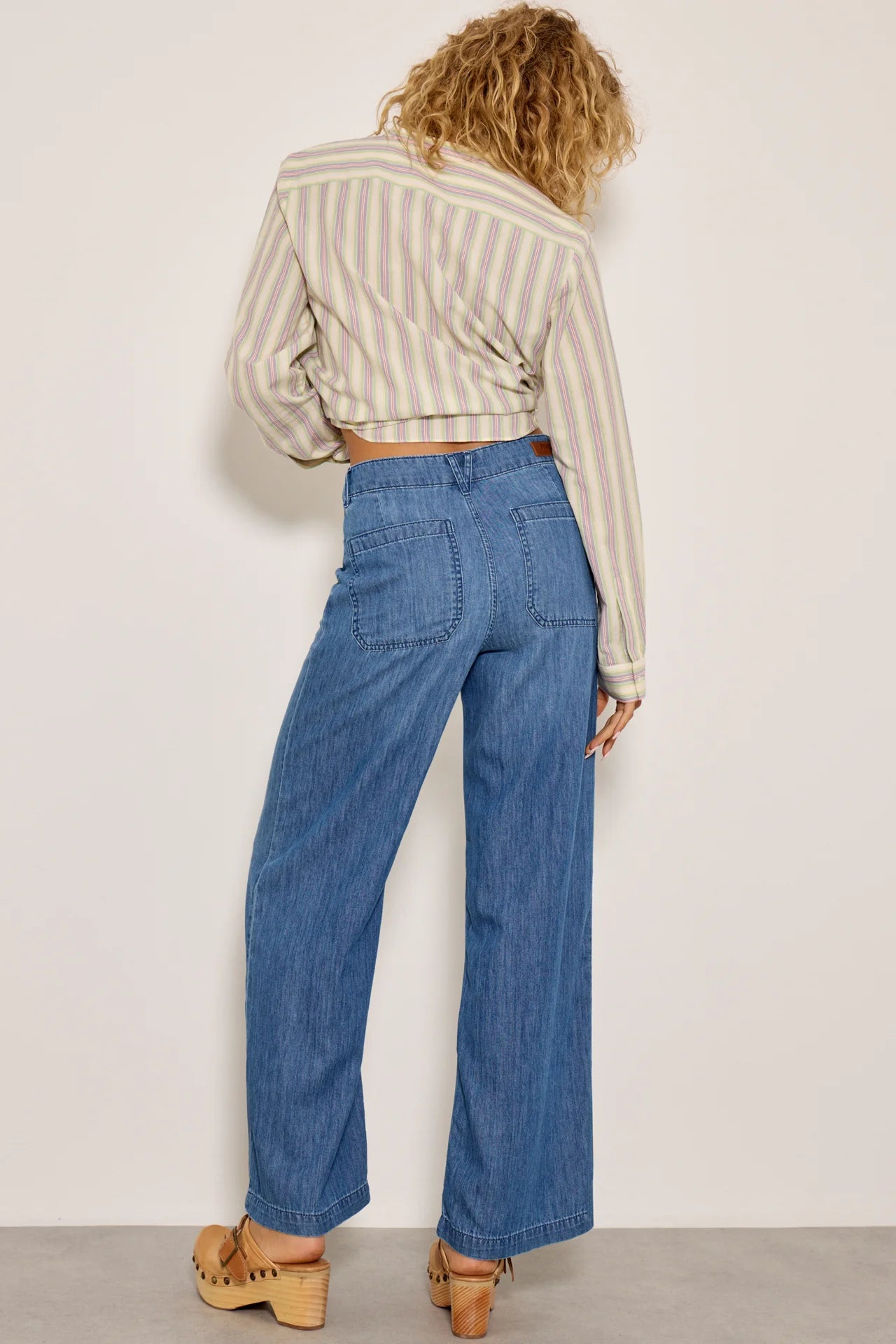 Lucia 100% Cotton Super Soft Denims in Medium Blue