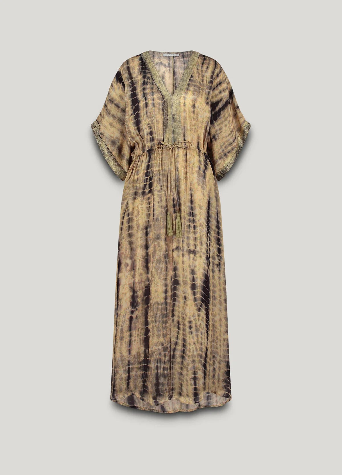 100% Viscose Muticolour Maxi Dress