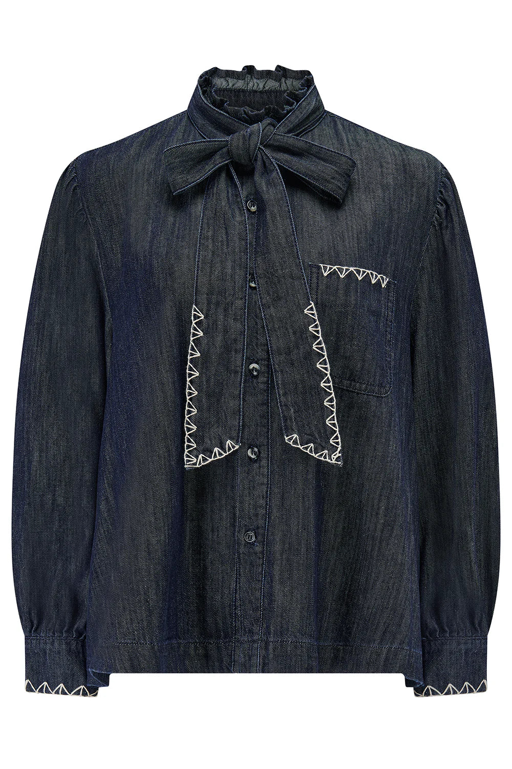 Poet Blouse in Pacific Blue