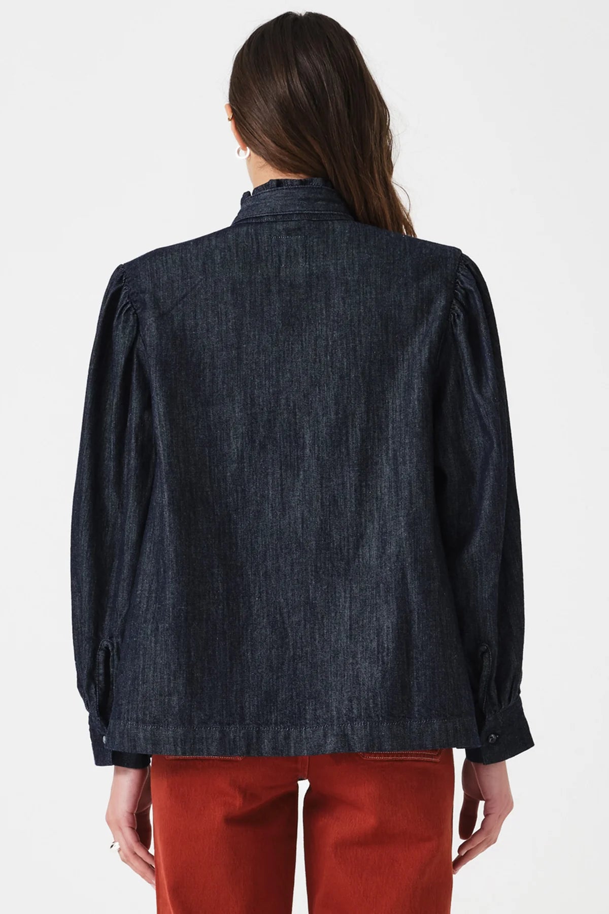 Poet Blouse in Pacific Blue