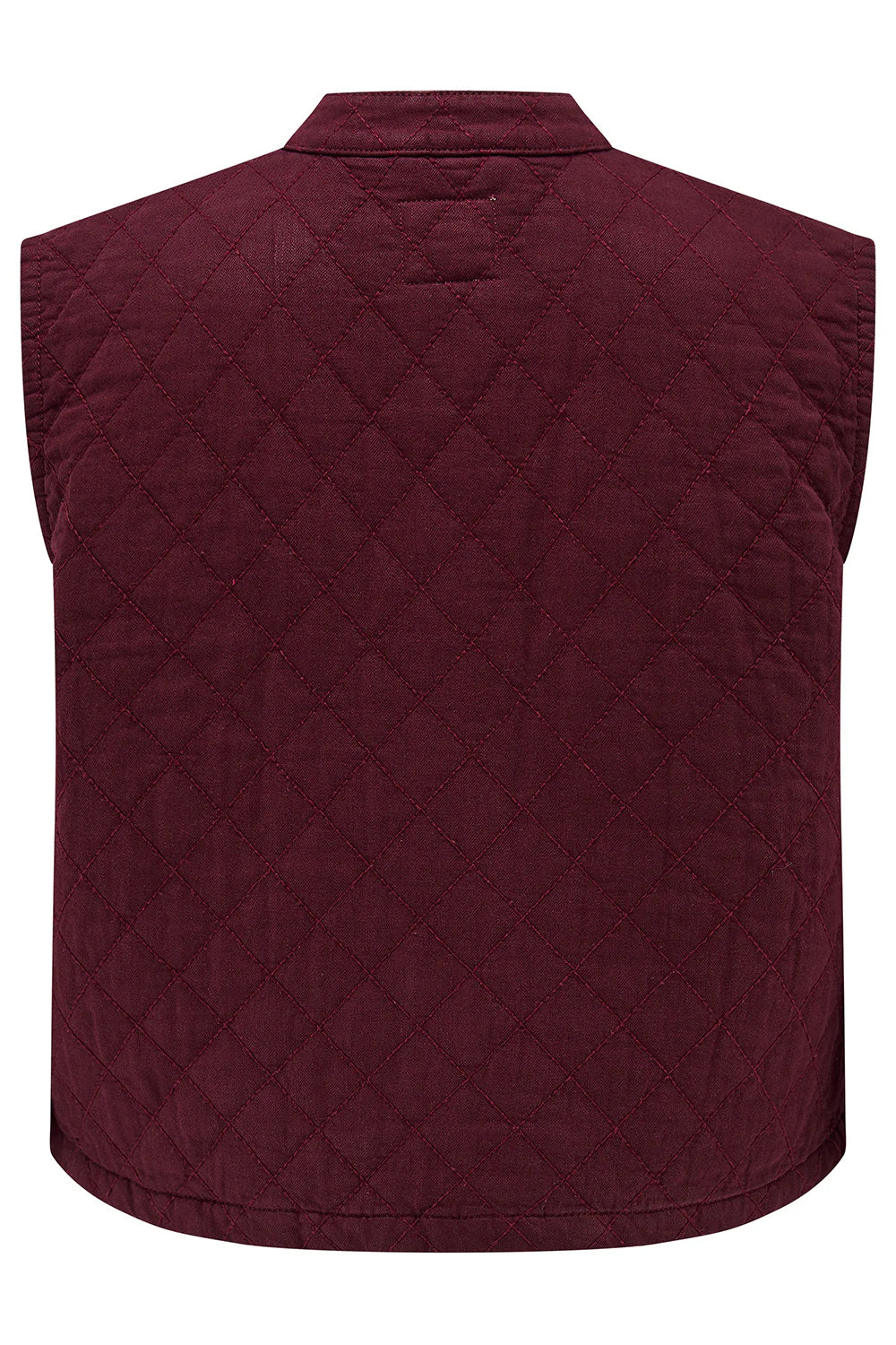Quilted Pablo Waistcoat in Mulberry
