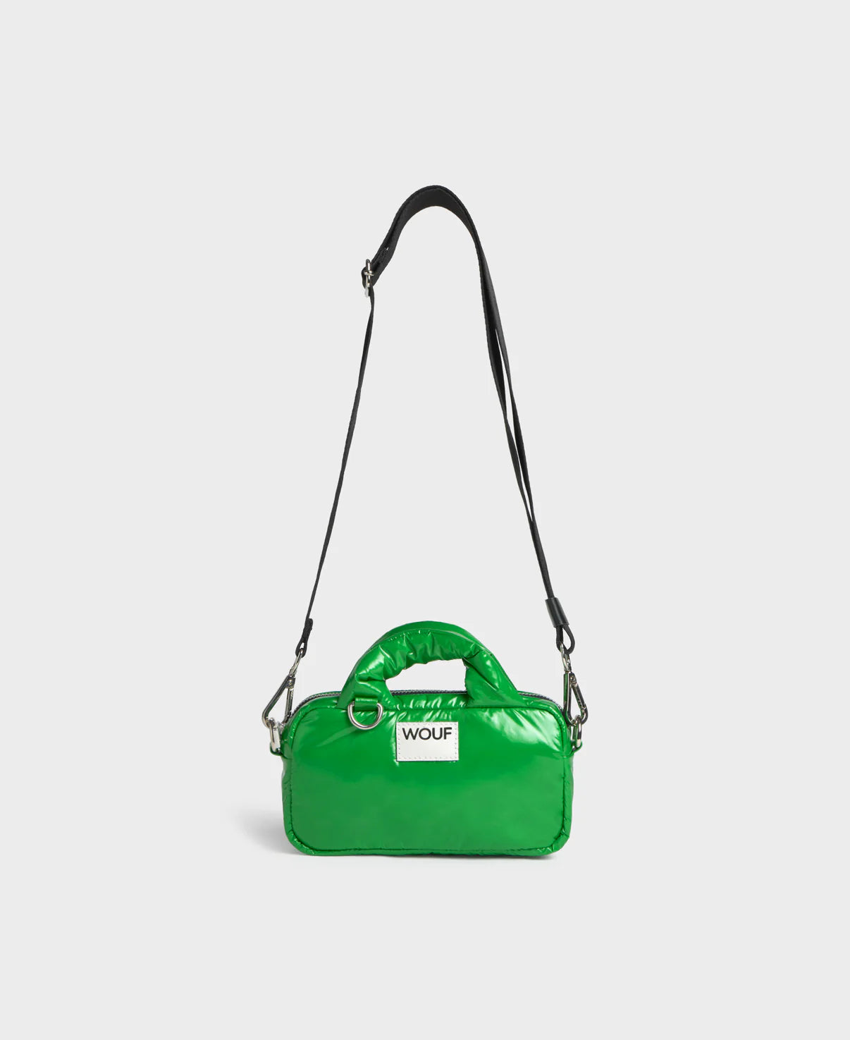 100% Recycled Mini Shoulder Bag in Basil - Apple Green