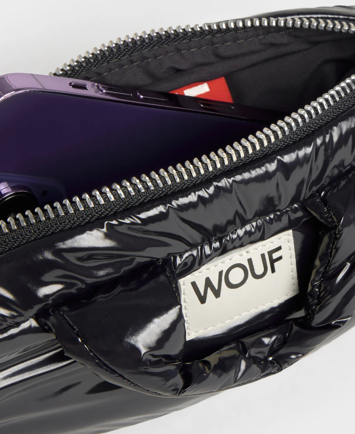 100% Recycled Mini Shoulder Bag in Nuit - Deep Blue Black