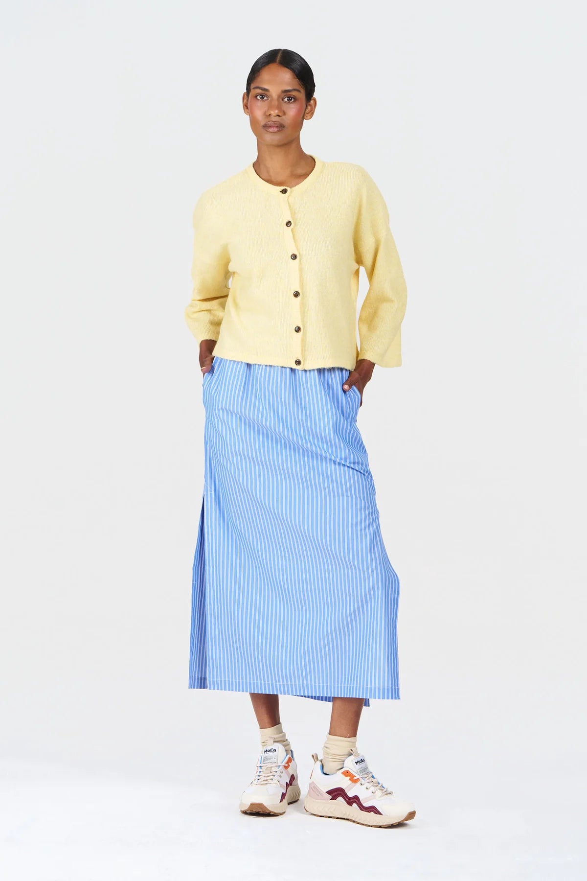 COVET Cardigan in Yellow