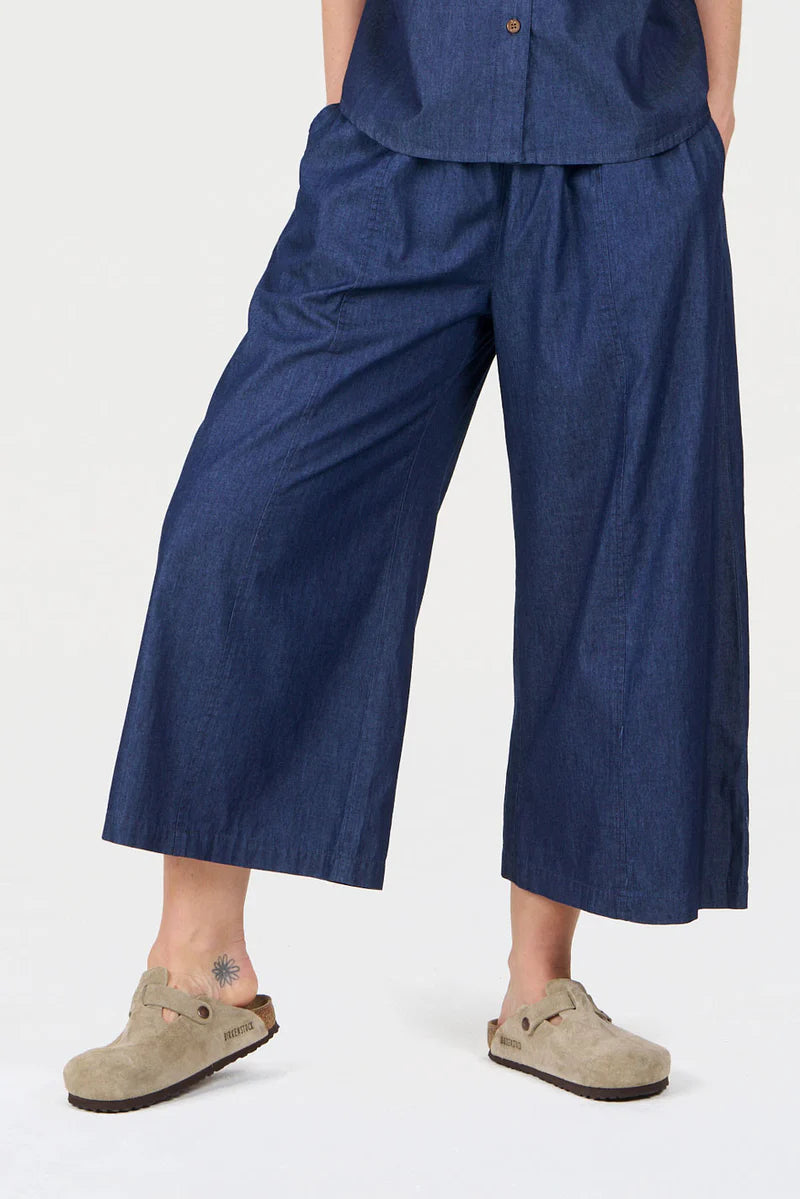 100% Organic Cotton Dani Culottes in Denim