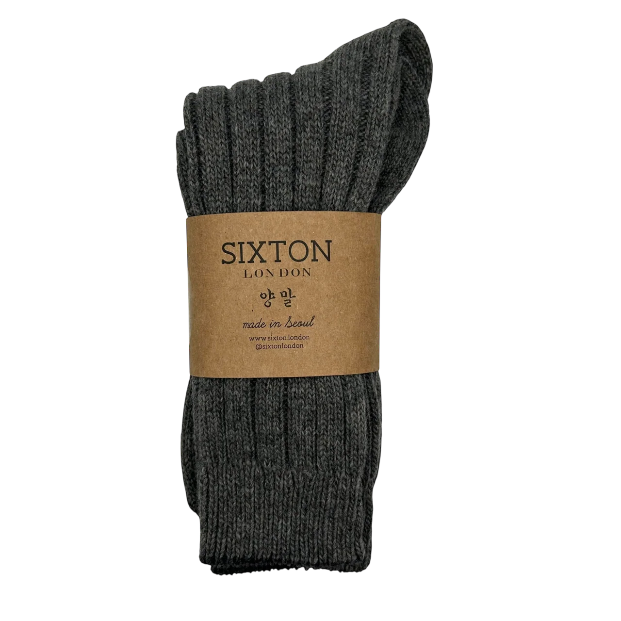 Sofia Cashmere Blend Socks in Charcoal