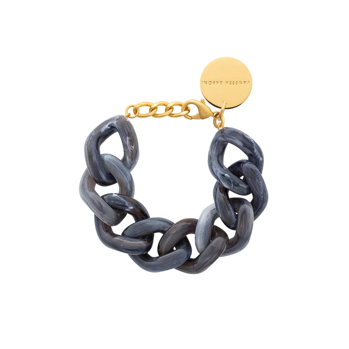 Great Chain Bracelet in Dark Blue Marble