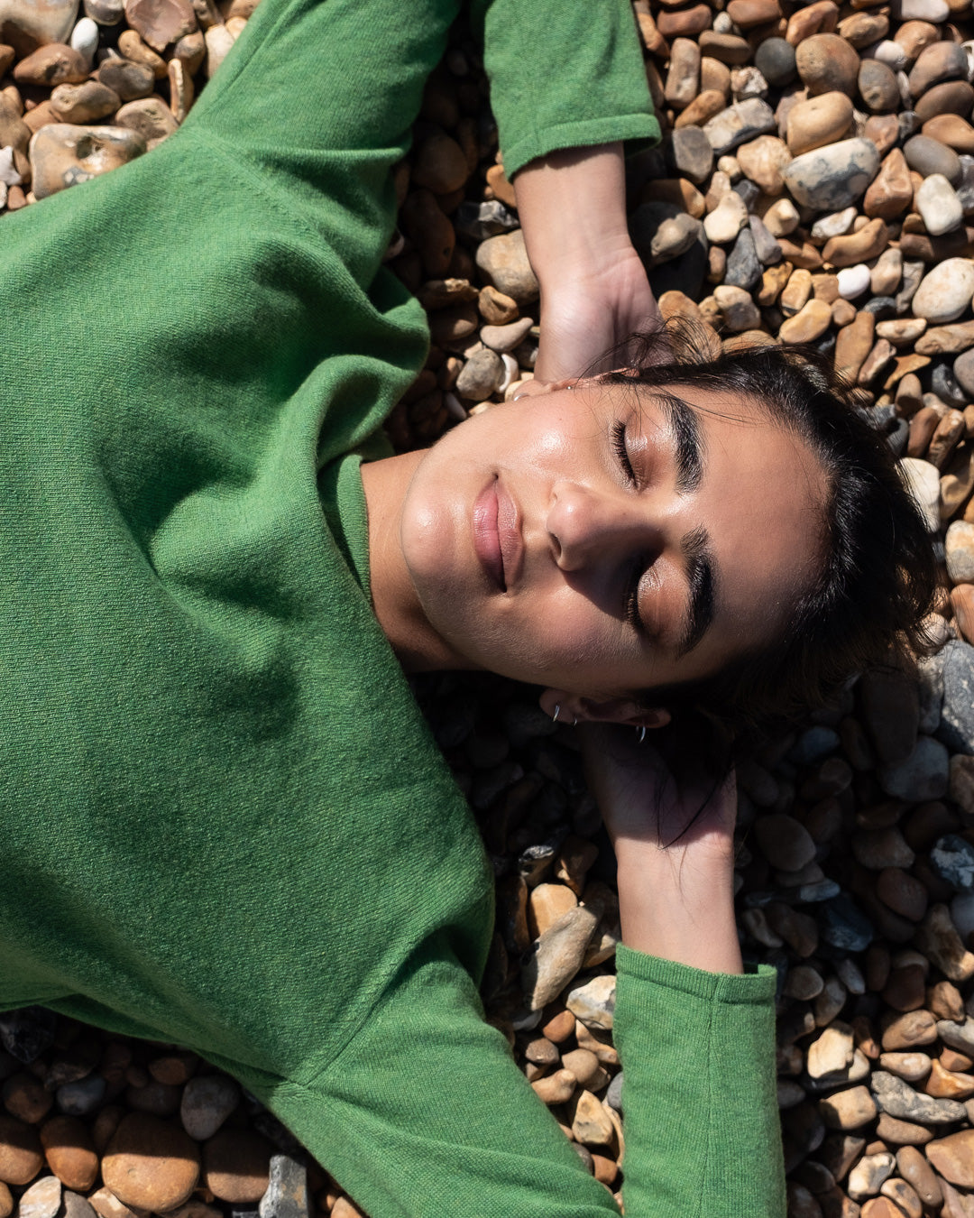 100% Merino Lauren Jumper in Watercress