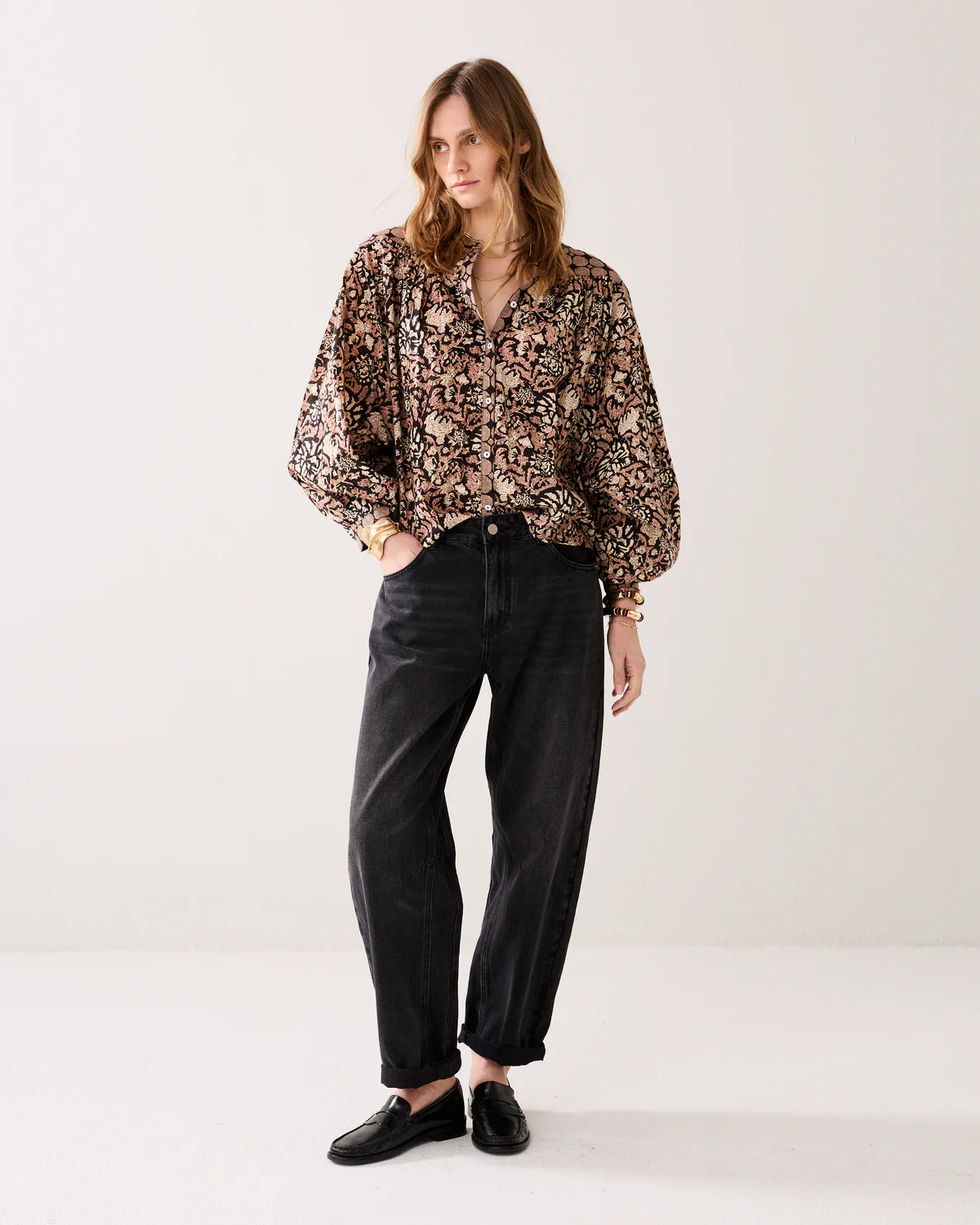 100% Cotton Block Print Blouse
