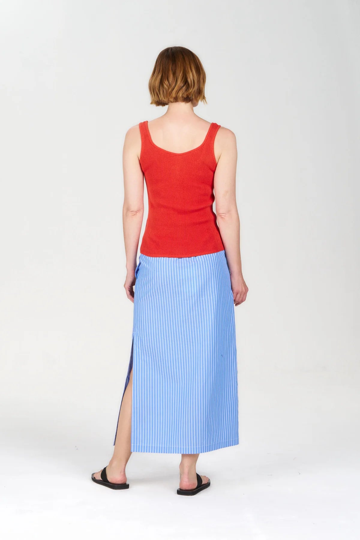 Cove 100% Organic Cotton Vest Top in Orange