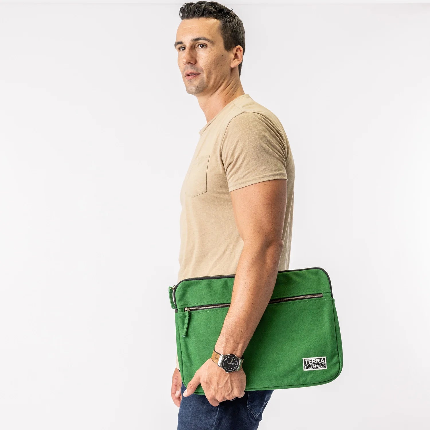 Laptop Sleeve 15-inch in Moss Green