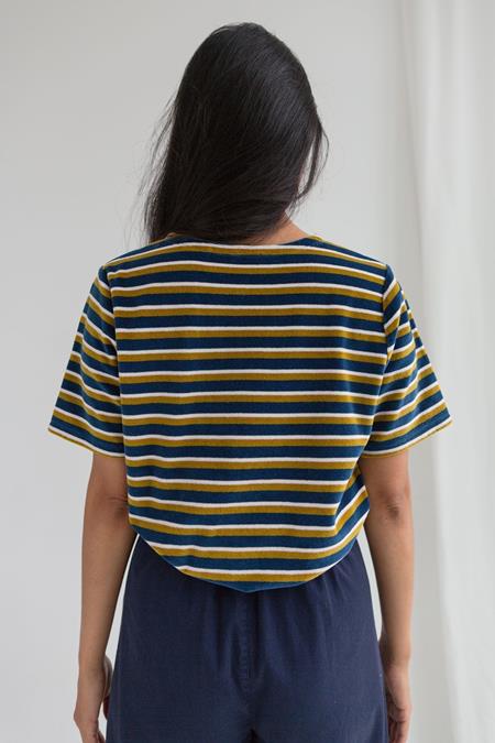Cirali 100% Organic Cotton Velour Stripe Top