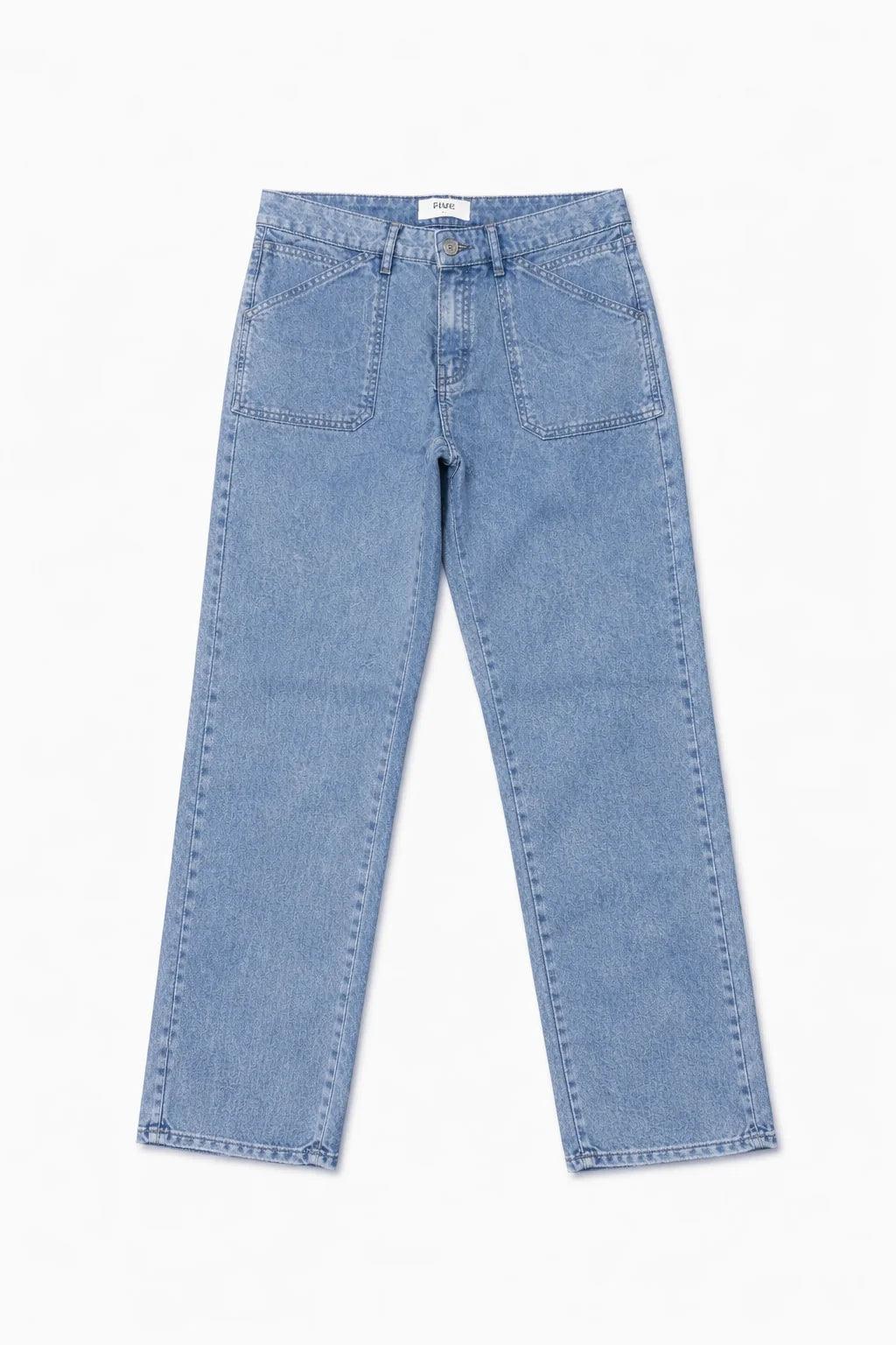 100% Cotton Lourdes Pantalon Jean in Light Blue