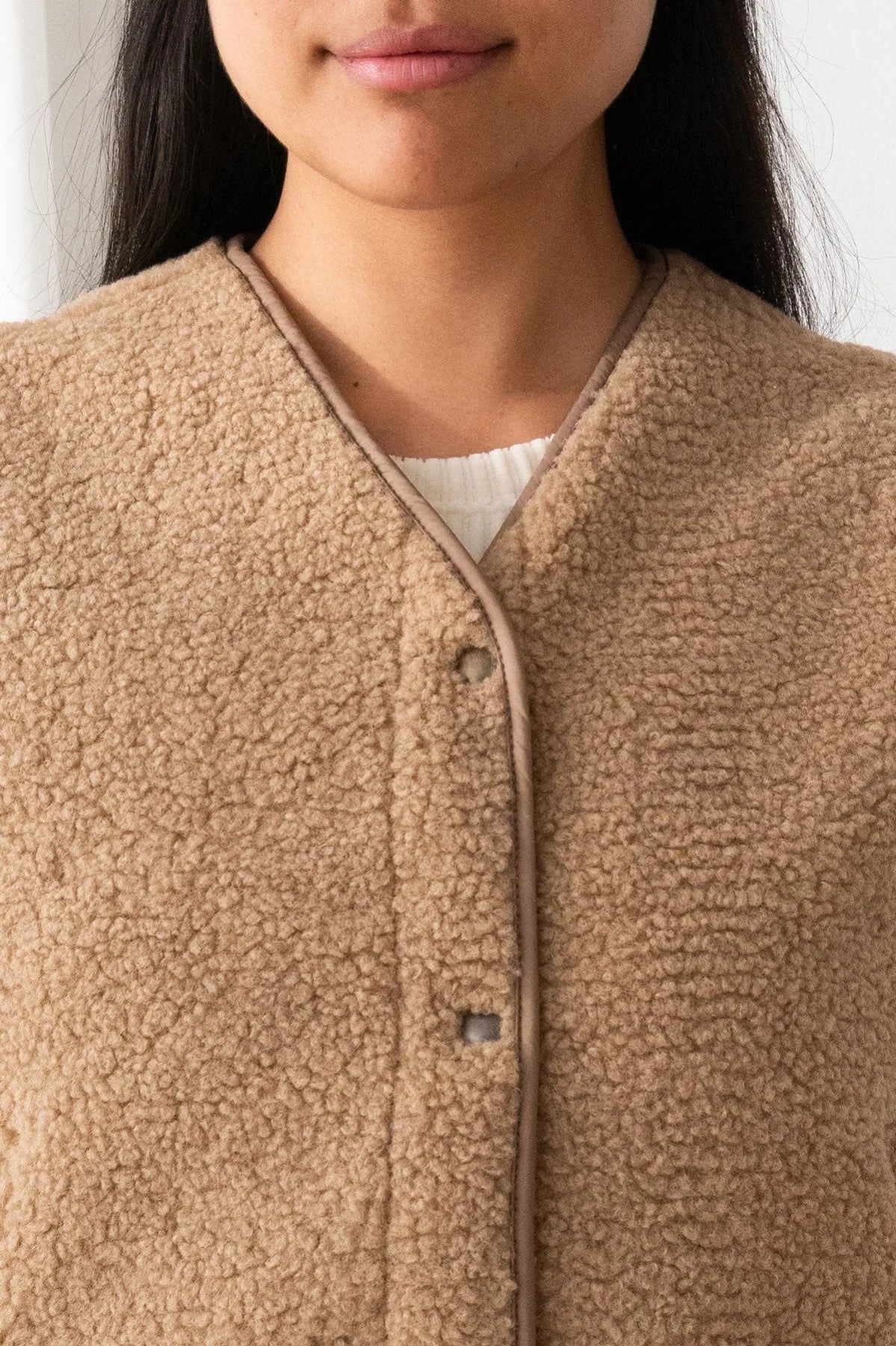 Henderson Sleeveless Gilet in Beige