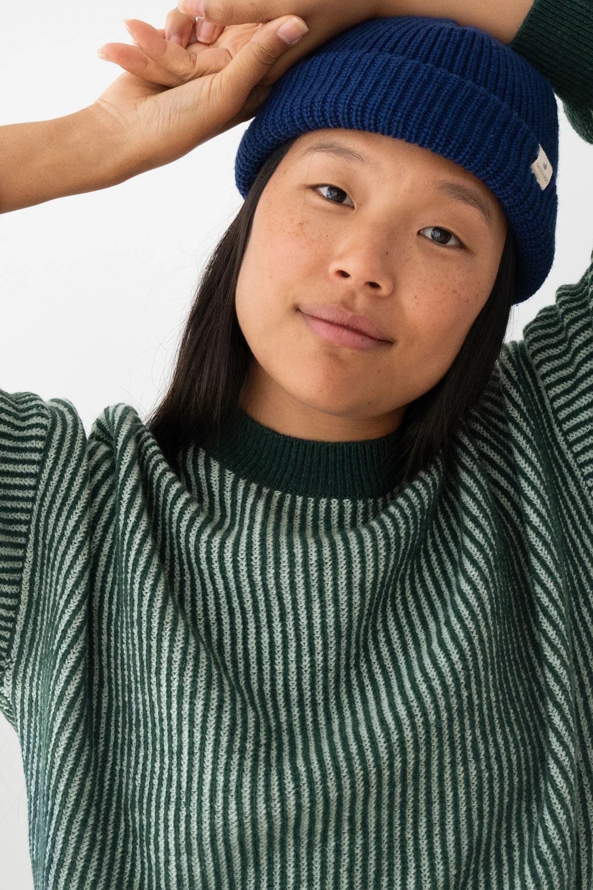 Murvagh Recycled Wool Jumper in Dark Green